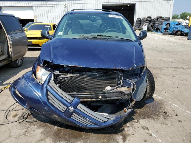 1D8GP45RX6B535103 - 2006 DODGE CARAVAN SXT BLUE photo 5