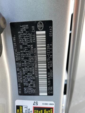 4T1T11BK7PU081169 - 2023 TOYOTA CAMRY SE NIGHT SHADE SILVER photo 13