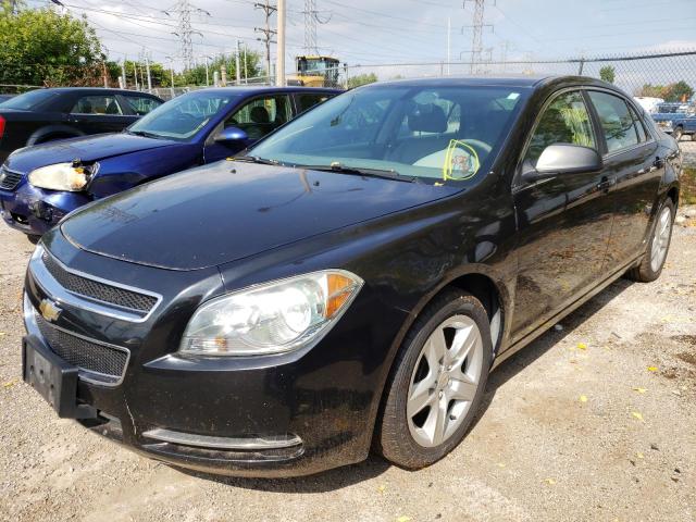 1G1ZG57BX9F220935 - 2009 CHEVROLET MALIBU LS BLACK photo 2