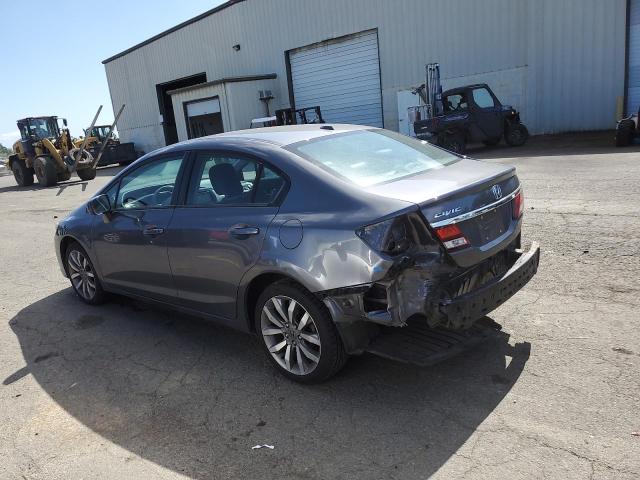 19XFB2F9XFE205525 - 2015 HONDA CIVIC EXL ნაცრისფერი ფოტო 2