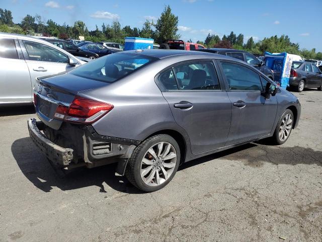 19XFB2F9XFE205525 - 2015 HONDA CIVIC EXL ნაცრისფერი ფოტო 3