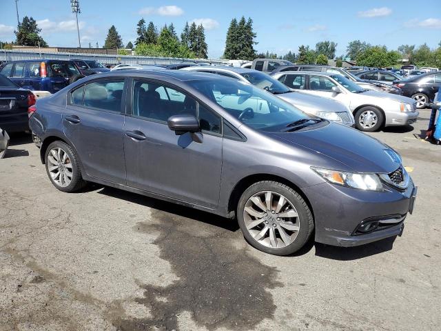 19XFB2F9XFE205525 - 2015 HONDA CIVIC EXL ნაცრისფერი ფოტო 4