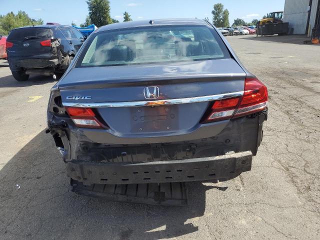 19XFB2F9XFE205525 - 2015 HONDA CIVIC EXL ნაცრისფერი ფოტო 6