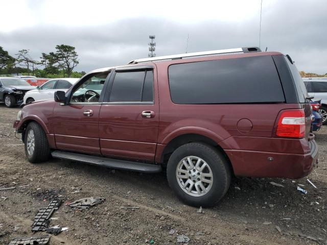 1FMJK2A54CEF51698 - 2012 FORD EXPEDITION EL LIMITED BURGUNDY photo 2