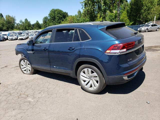 1V26E2CA5LC232574 - 2020 VOLKSWAGEN ATLAS CROS SE BLUE photo 2