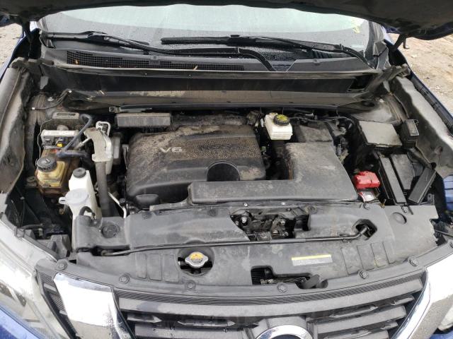 5N1DR2MM1HC632253 - 2017 NISSAN PATHFINDER S BLUE photo 11