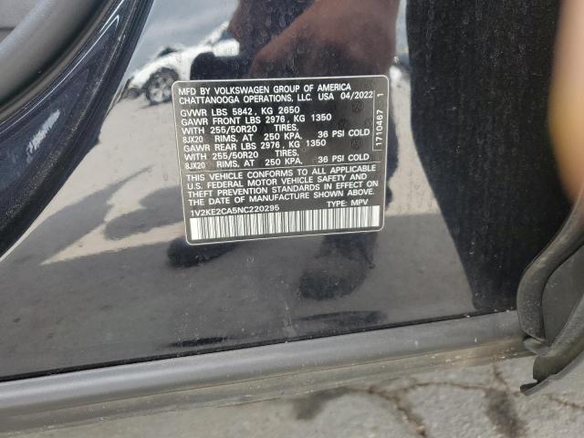 1V2KE2CA5NC220295 - 2022 VOLKSWAGEN ATLAS CROS SE BLACK photo 13