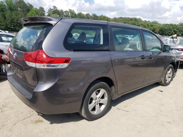 5TDKA3DC2BS003042 - 2011 TOYOTA SIENNA BASE SILVER photo 3