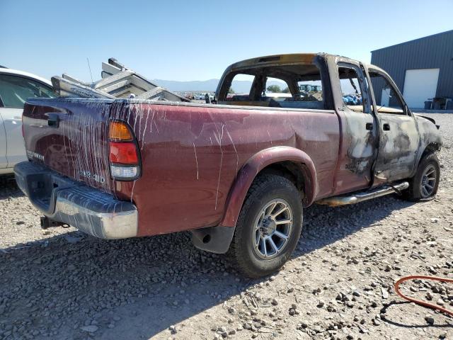 5TBBT441X4S441155 - 2004 TOYOTA TUNDRA ACCESS CAB SR5 BURGUNDY photo 3