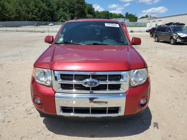 1FMCU0EG9CKA93578 - 2012 FORD ESCAPE LIMITED RED photo 5