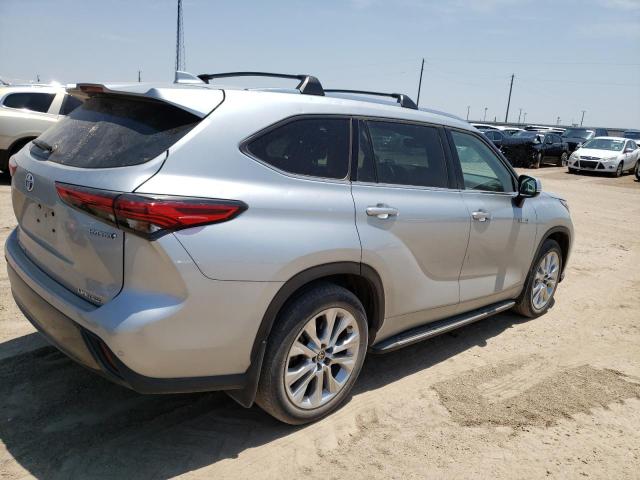 5TDYARAH8LS004307 - 2020 TOYOTA HIGHLANDER HYBRID LIMITED SILVER photo 3