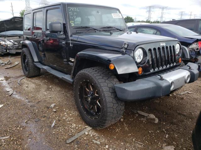 1C4HJWEGXDL513270 - 2013 JEEP WRANGLER U SAHARA BLACK photo 1