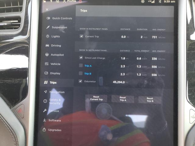 5YJSA1E24JF281793 - 2018 TESLA MODEL S Ağ foto 9