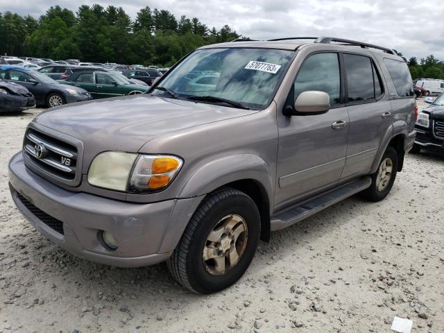 5TDBT48A52S111681 - 2002 TOYOTA SEQUOIA LIMITED GRAY photo 1