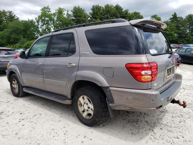 5TDBT48A52S111681 - 2002 TOYOTA SEQUOIA LIMITED GRAY photo 2
