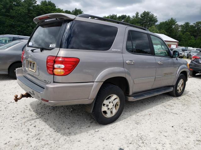 5TDBT48A52S111681 - 2002 TOYOTA SEQUOIA LIMITED GRAY photo 3