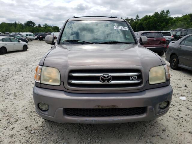 5TDBT48A52S111681 - 2002 TOYOTA SEQUOIA LIMITED GRAY photo 5