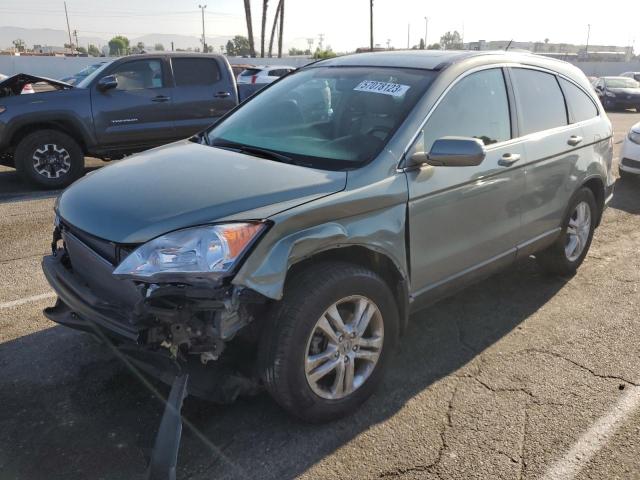 5J6RE3H71BL042345 - 2011 HONDA CRV EXL GREEN photo 1