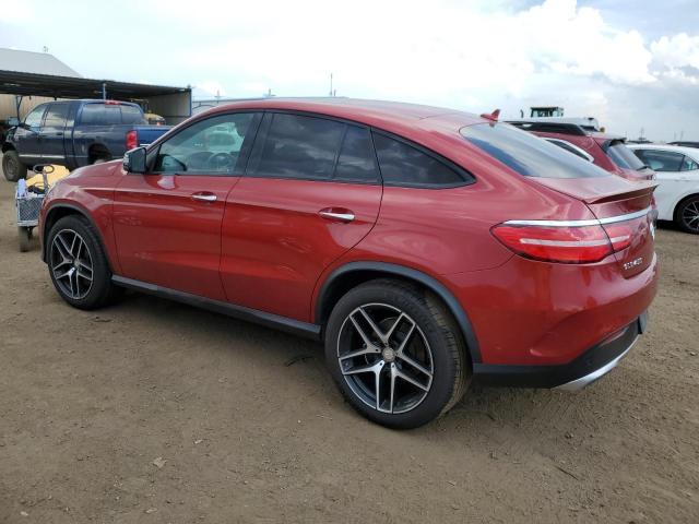 4JGED6EB6GA043863 - 2016 MERCEDES-BENZ GLE COUPE 450 4MATIC RED photo 2