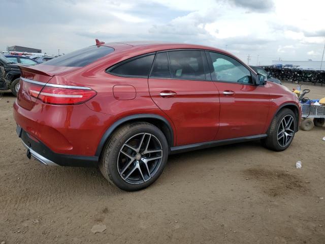 4JGED6EB6GA043863 - 2016 MERCEDES-BENZ GLE COUPE 450 4MATIC RED photo 3