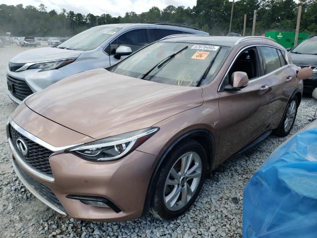 SJKCH5CP1JA059739 - 2018 INFINITI QX30 BASE PINK photo 1