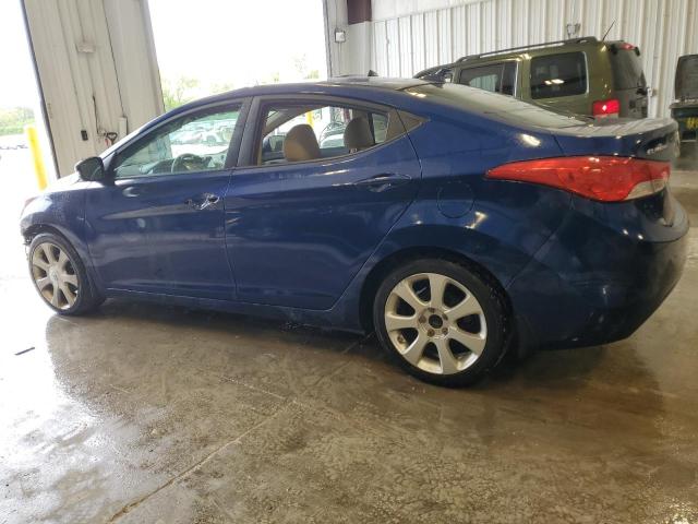 KMHDH4AE4DU595666 - 2013 HYUNDAI ELANTRA GLS BLUE photo 2