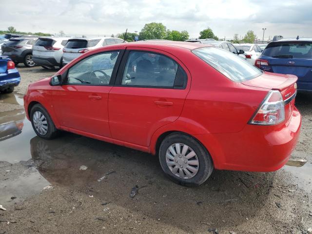 KL1TD56E89B611890 - 2009 CHEVROLET AVEO LS Qırmızı foto 2