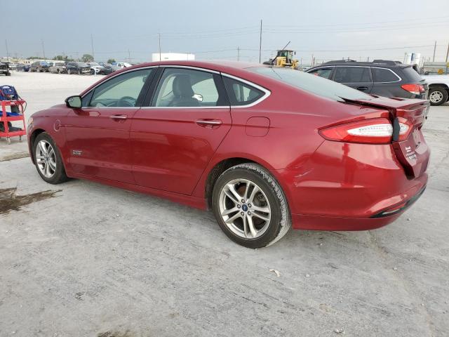 3FA6P0SU9GR281236 - 2016 FORD FUSION TITANIUM PHEV RED photo 2