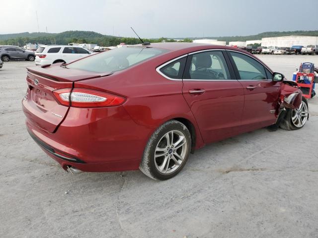 3FA6P0SU9GR281236 - 2016 FORD FUSION TITANIUM PHEV RED photo 3