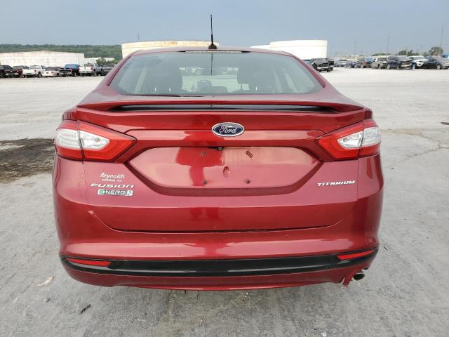 3FA6P0SU9GR281236 - 2016 FORD FUSION TITANIUM PHEV RED photo 6