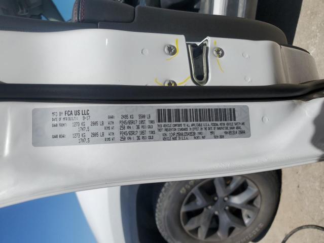 1C4PJMBX0JD549530 - 2018 JEEP CHEROKEE TRAILHAWK WHITE photo 14