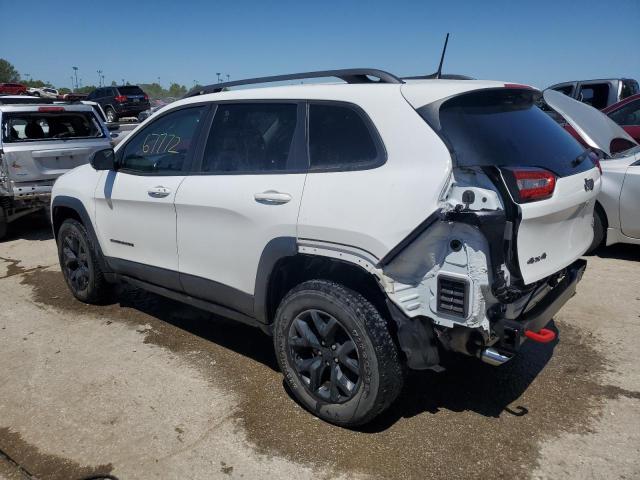 1C4PJMBX0JD549530 - 2018 JEEP CHEROKEE TRAILHAWK WHITE photo 2