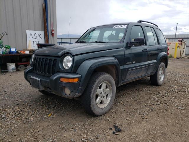 1J8GL58K82W138242 - 2002 JEEP LIBERTY LIMITED GREEN photo 1