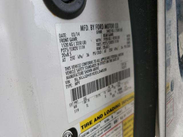 5LMJJ2H51EEL04535 - 2014 LINCOLN NAVIGATOR 白色 照片 13