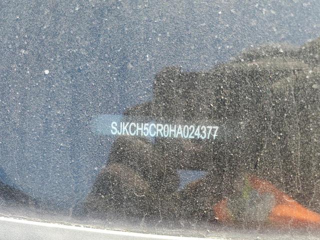 SJKCH5CR0HA024377 - 2017 INFINITI QX30 BASE GRAY photo 12