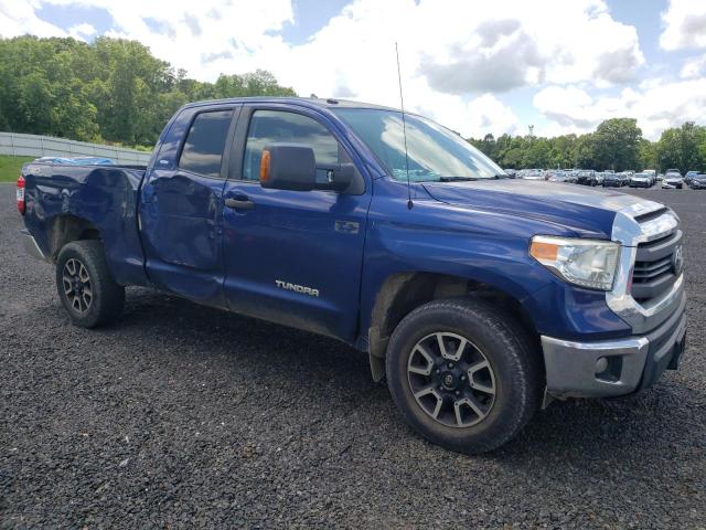 5TFUY5F18EX407411 - 2014 TOYOTA TUNDRA DOUBLE CAB SR/SR5 BLUE photo 4