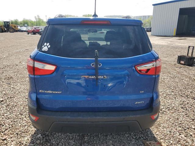 MAJ6P1UL7JC223576 - 2018 FORD ECOSPORT SE ლურჯი ფოტო 6