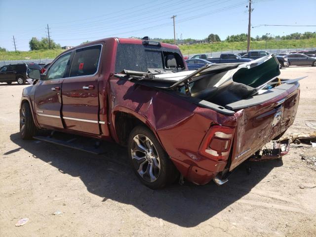 1C6RREHT6NN369794 - 2022 RAM 1500 LIMITED MAROON photo 2