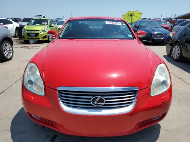 JTHFN48Y120003942 - 2002 LEXUS SC 430 RED photo 5