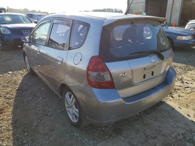 JHMGD38687S028509 - 2007 HONDA FIT S SILVER photo 3