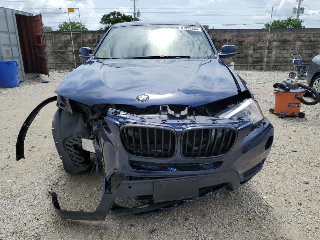 5UXWX7C58E0E75183 - 2014 BMW X3 XDRIVE35I BLUE photo 5