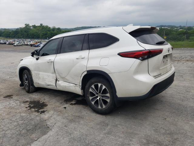 5TDHZRBH1MS120151 - 2021 TOYOTA HIGHLANDER XLE WHITE photo 2