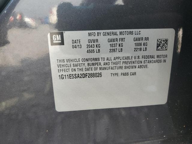 1G11E5SA2DF288026 - 2013 CHEVROLET MALIBU 2LT CHARCOAL photo 12