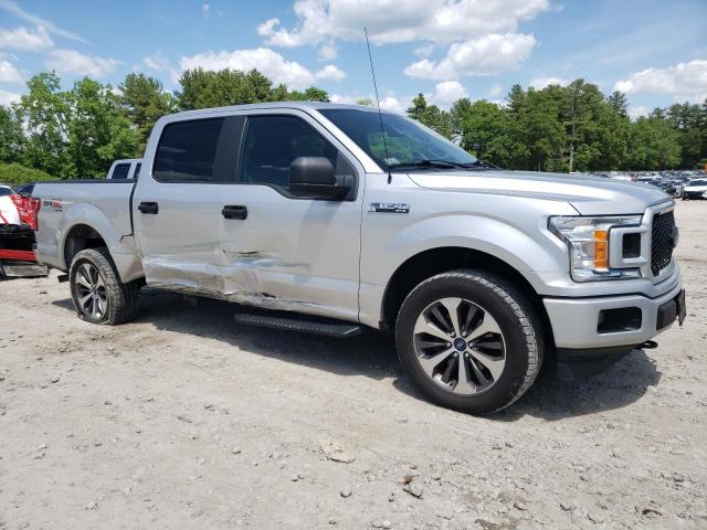 1FTEW1EP8KFA25972 - 2019 FORD F150 SUPERCREW SILVER photo 4