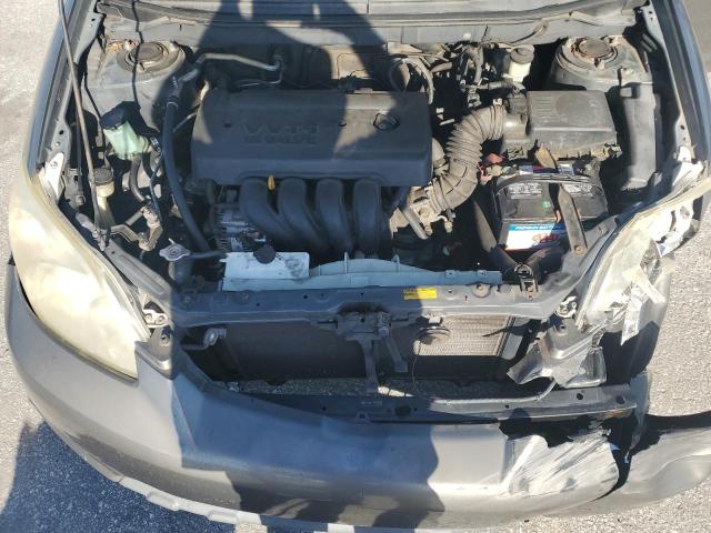 2T1KR32E27C646682 - 2007 TOYOTA COROLLA MA XR GRAY photo 11