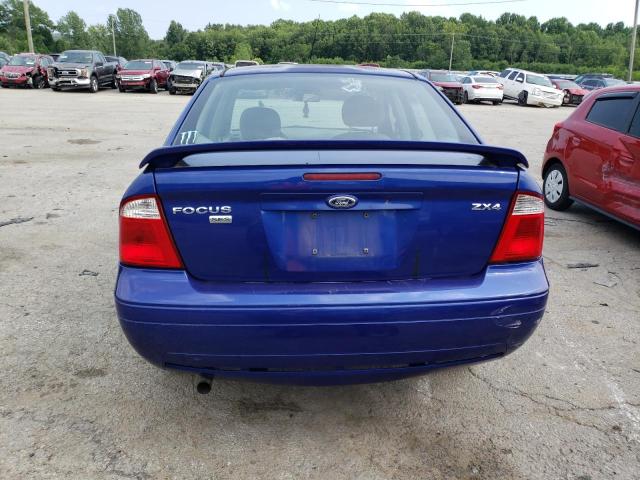 1FAFP34N65W254271 - 2005 FORD FOCUS ZX4 BLUE photo 6