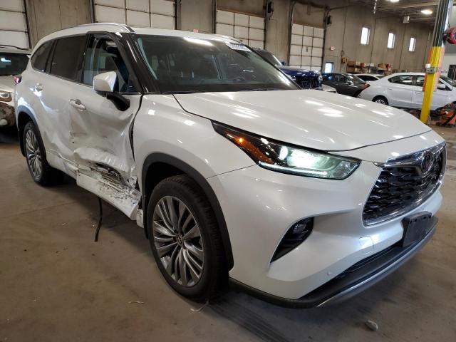 5TDFZRBHXNS167154 - 2022 TOYOTA HIGHLANDER PLATINUM WHITE photo 4