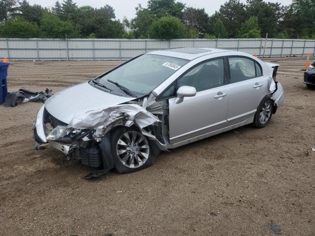 19XFA1F92AE002862 - 2010 HONDA CIVIC EXL SILVER photo 1