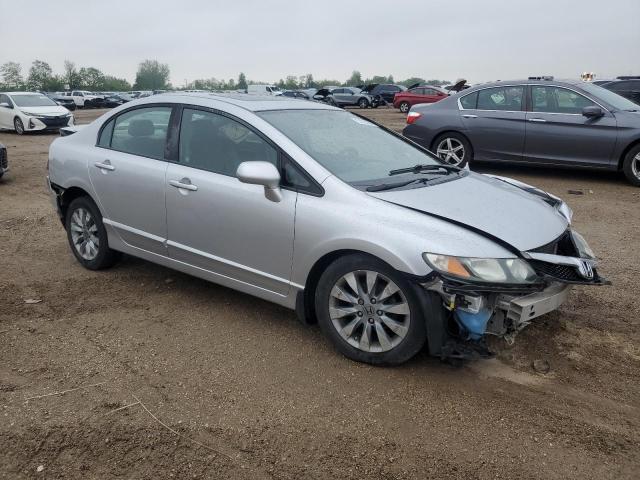 19XFA1F92AE002862 - 2010 HONDA CIVIC EXL SILVER photo 4