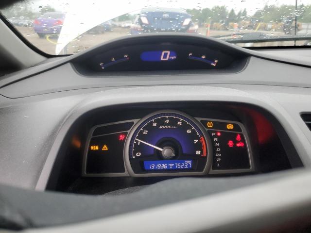 19XFA1F92AE002862 - 2010 HONDA CIVIC EXL SILVER photo 9